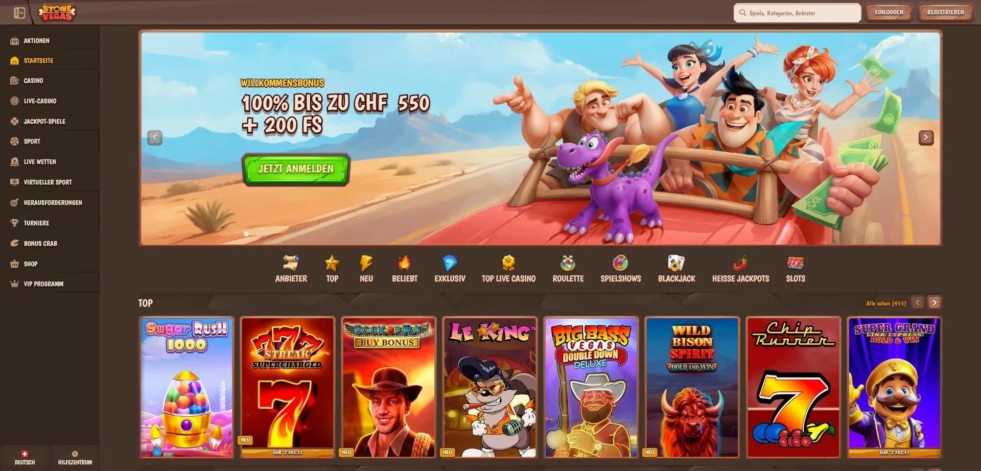 StoneVegas Casino Startseite StoneVegas Startseite