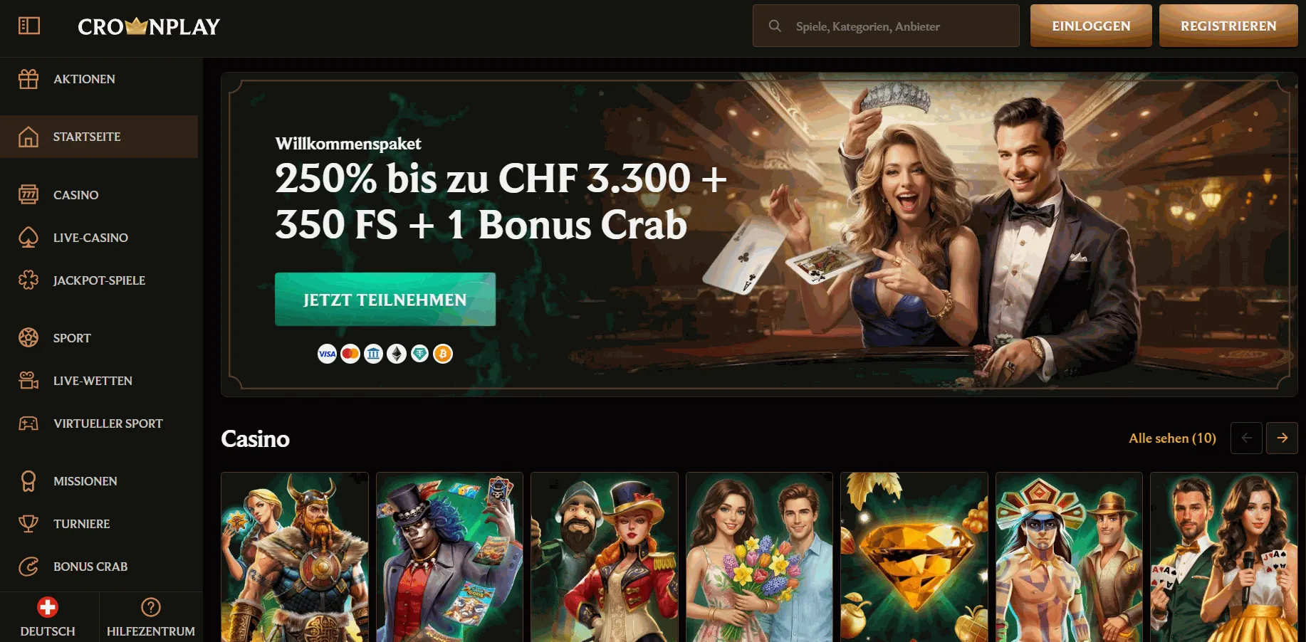 Crownplay ausländisches Online Casino