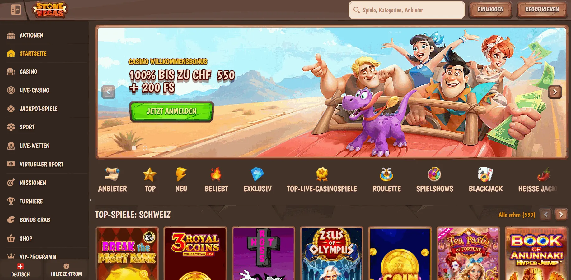Stone Vegas Online Casino