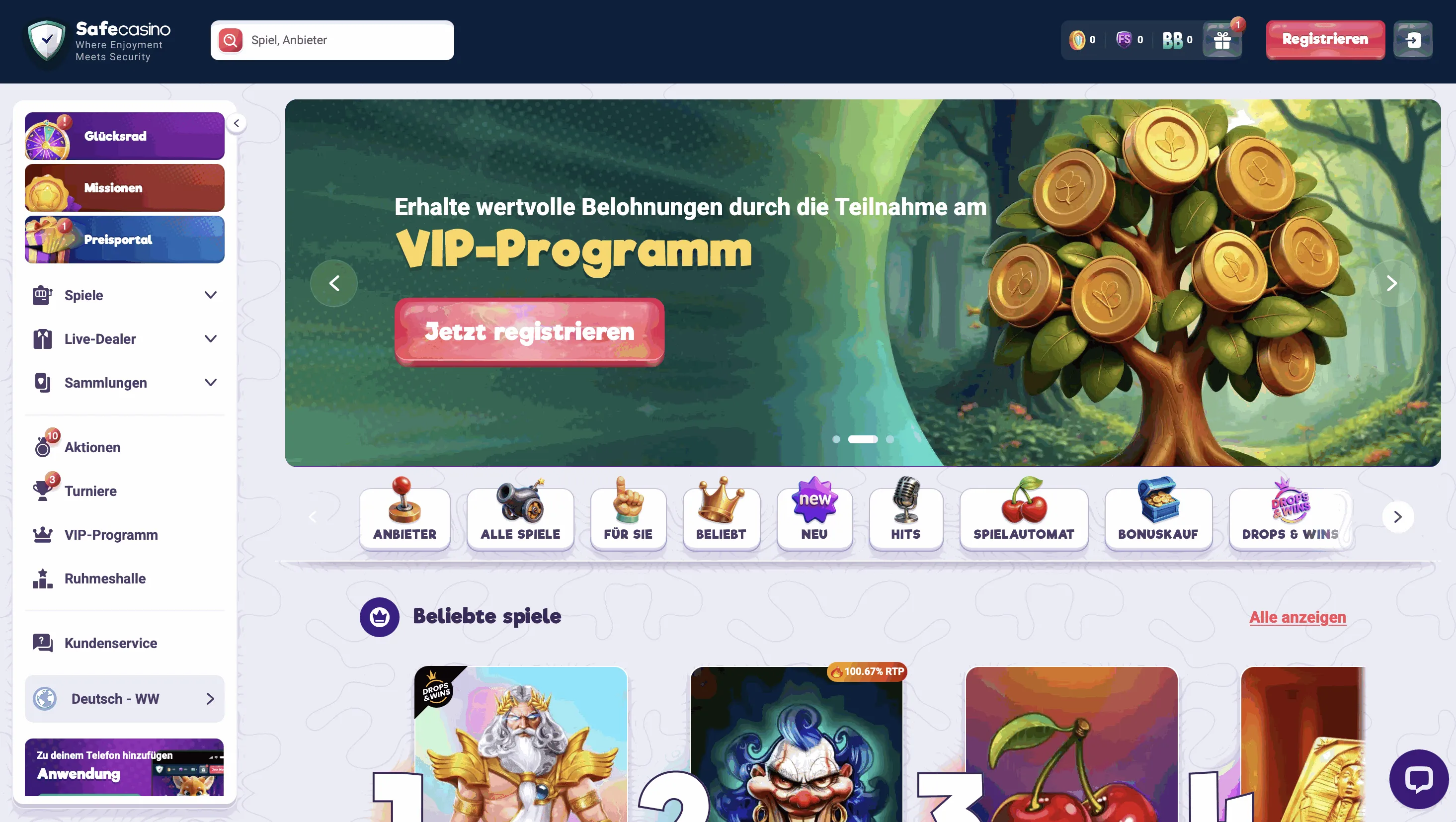 SafeCasino Online Casino Schweiz – Bonus SafeCasino Online Casino Schweiz Startseite mit Bonus und Spielen
